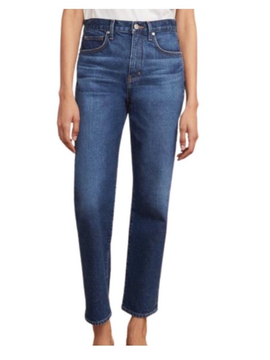 Veronica Beard Denim - Veronica Beard Ryleigh Slim Straight High Rise Jeans Seas The Moment Size 26